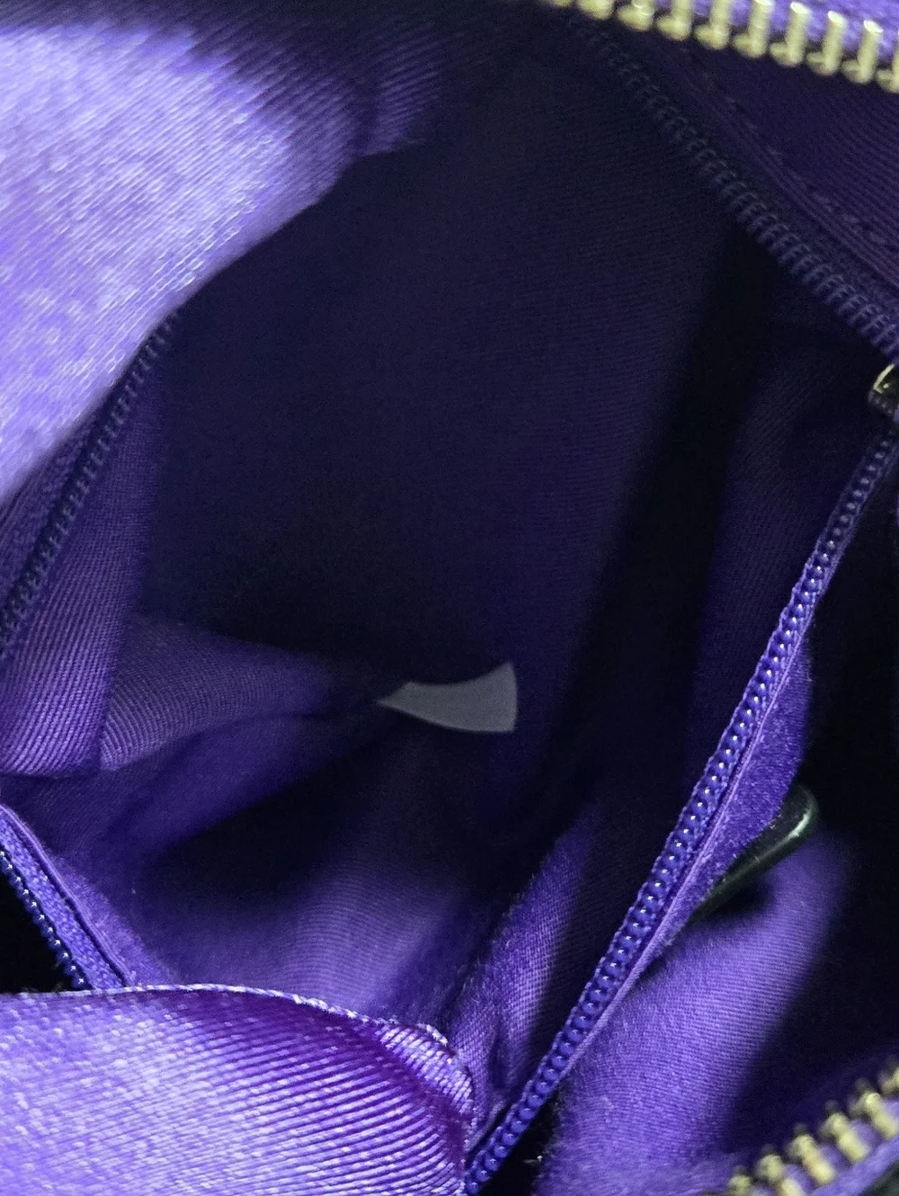 Coach Mini Bennet Croc-Embossed Purple Leather Satchel/ Crossbody - Picture 8 of 11